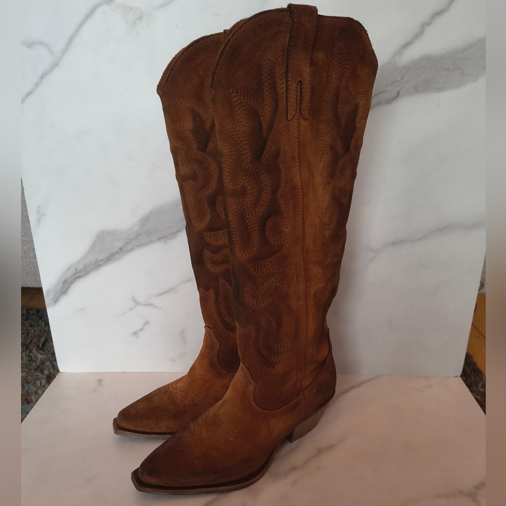SUNDANCE Sojourner Quilted western boots - Picture 6 of 6